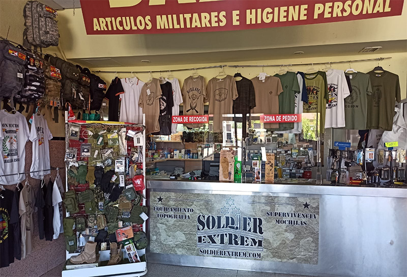 Soldier Extrem · al CEFOT · Tienda militar · Productos Militares
